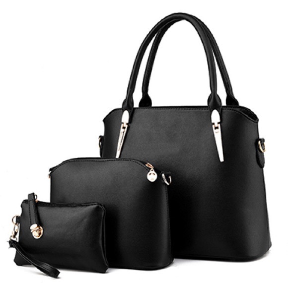 🍍 Handbag Set ✨ Shopper | Shoulder Bag | Wristlet - Picture 3 of 4